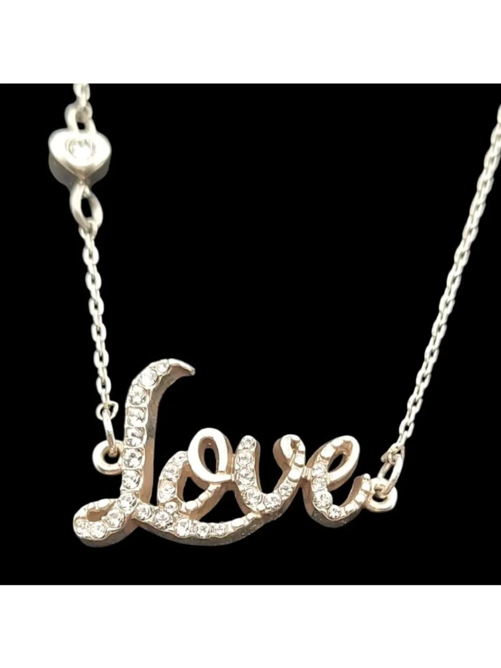 Brighton Script 2 Piece Jewelry Set Silver Plated Necklace Bracelet Gift Tin NWT